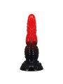 POWER MONSTERS FIRE DRAGON DILDO FANTASIA CON VENTOSA 245 CM O 58 CM ROJO Y NEGRO