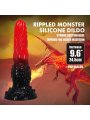 POWER MONSTERS FIRE DRAGON DILDO FANTASIA CON VENTOSA 245 CM O 58 CM ROJO Y NEGRO