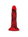 POWER MONSTERS MINOTAUR DILDO FANTASIA CON VENTOSA 21 CM O 5 CM ROJO Y NEGRO