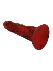 POWER MONSTERS MINOTAUR DILDO FANTASIA CON VENTOSA 21 CM O 5 CM ROJO Y NEGRO