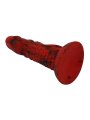 POWER MONSTERS MINOTAUR DILDO FANTASIA CON VENTOSA 21 CM O 5 CM ROJO Y NEGRO