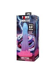 POWER MONSTERS VOID PYTHON DILDO FANTASIA CON VENTOSA 205 CM O 52 CM AZUL LILA Y ROSA