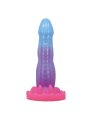 POWER MONSTERS VOID PYTHON DILDO FANTASIA CON VENTOSA 205 CM O 52 CM AZUL LILA Y ROSA
