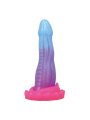 POWER MONSTERS VOID PYTHON DILDO FANTASIA CON VENTOSA 205 CM O 52 CM AZUL LILA Y ROSA