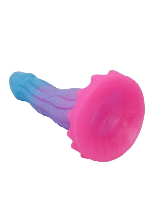 POWER MONSTERS VOID PYTHON DILDO FANTASIA CON VENTOSA 205 CM O 52 CM AZUL LILA Y ROSA