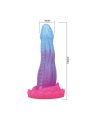 POWER MONSTERS VOID PYTHON DILDO FANTASIA CON VENTOSA 205 CM O 52 CM AZUL LILA Y ROSA