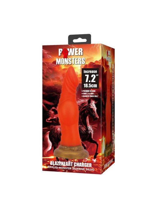 POWER MONSTERS BLAZEHEART CHARGER DILDO 185 CM O 45 CM
