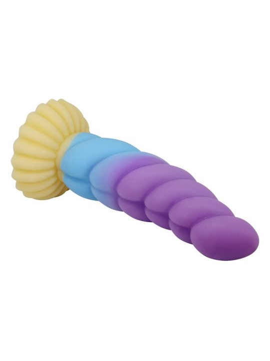 POWER MONSTERS UNICORN DILDO TRICOLOR 22 CM O 5 CM