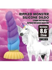 POWER MONSTERS UNICORN DILDO TRICOLOR 22 CM O 5 CM