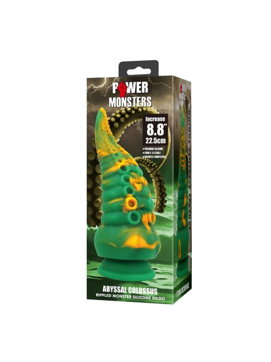 POWER MONSTERS ABYSSAL COLOSSUS DILDO BICOLOR 225 CM O 6 CM