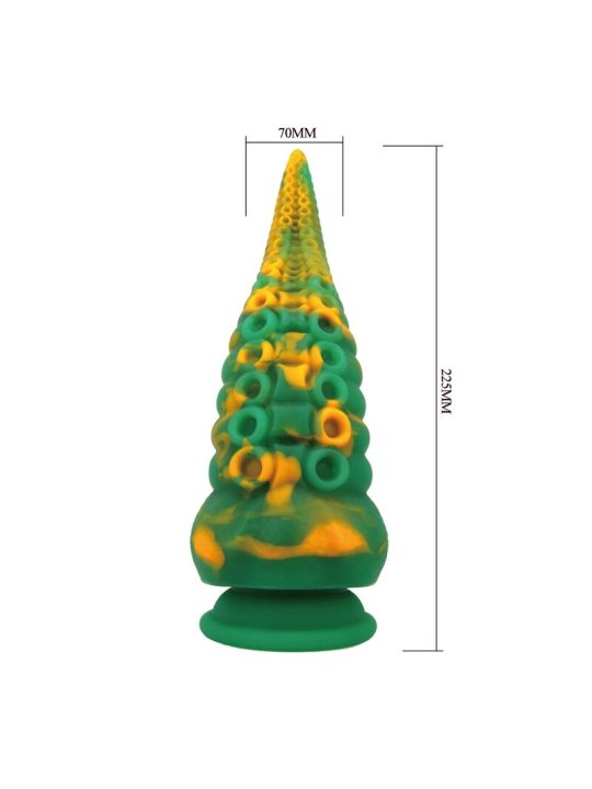 POWER MONSTERS ABYSSAL COLOSSUS DILDO BICOLOR 225 CM O 6 CM