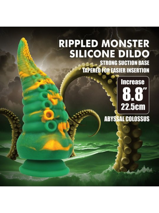 POWER MONSTERS ABYSSAL COLOSSUS DILDO BICOLOR 225 CM O 6 CM