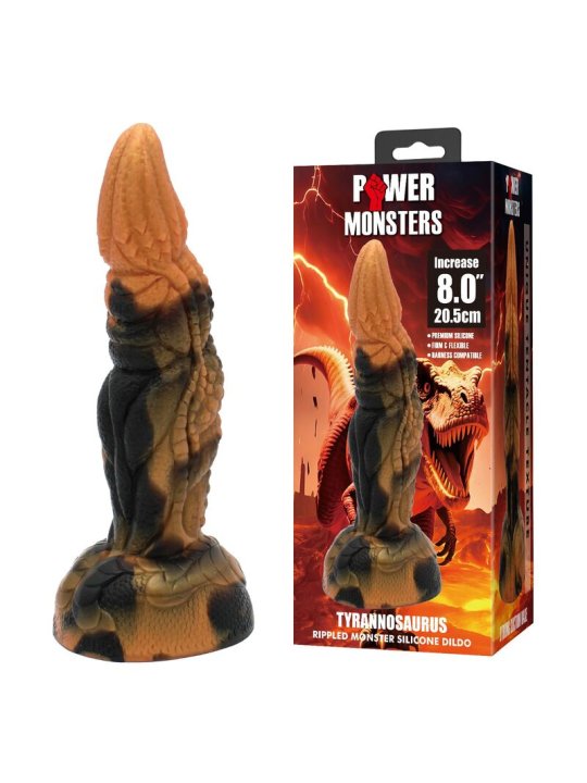 POWER MONSTERS TYRANNOSAURUS DILDO BICOLOR 205 CM O 5 CM