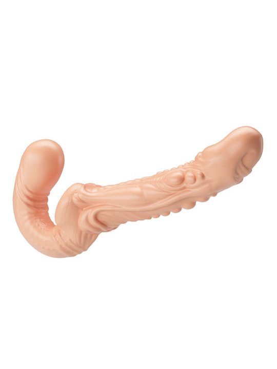 BAILE EMMA STRAP ON DOBLE PENETRACION TEXTURIZADO NATURAL