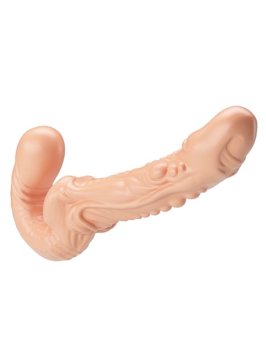 BAILE EMMA STRAP ON DOBLE PENETRACION TEXTURIZADO NATURAL