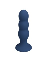 MR PLAY PLUG ANAL CON 3 BOLAS METALICAS Y VENTOSA AZUL