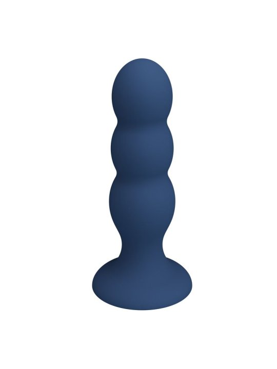 MR PLAY PLUG ANAL CON 3 BOLAS METALICAS Y VENTOSA AZUL