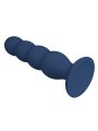 MR PLAY PLUG ANAL CON 4 BOLAS METALICAS Y VENTOSA AZUL