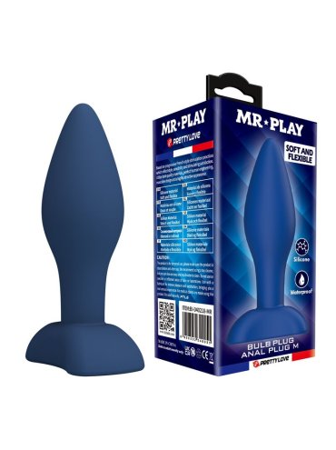MR PLAY PLUG ANAL CONICO SILICONA AZUL M