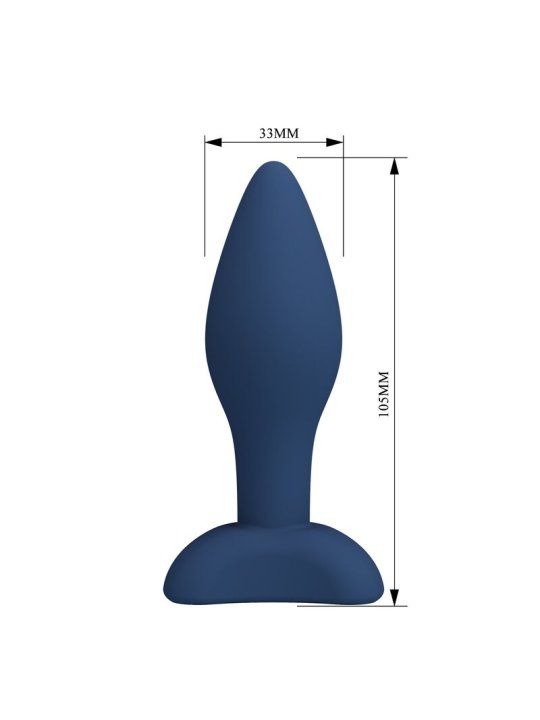 MR PLAY PLUG ANAL CONICO SILICONA AZUL M