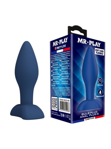 MR PLAY PLUG ANAL CONICO SILICONA AZUL S