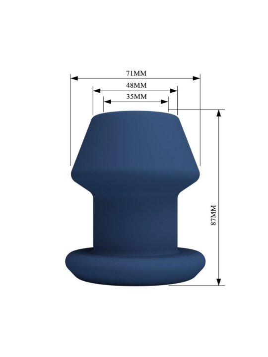 MR PLAY JACK PLUG ANAL HUECO SILICONA AZUL TALLA M