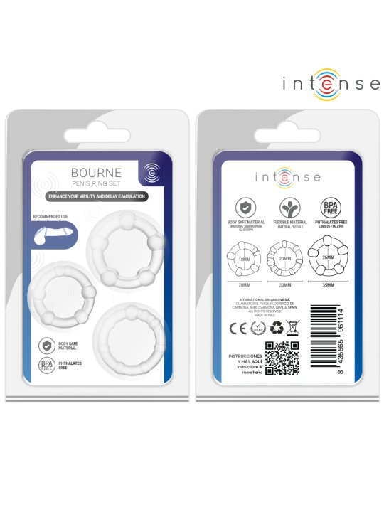 INTENSE BOURNE SET DE 3 ANILLOS