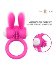INTENSE HOPPS ANILLO PARA PENE VIBRADOR CON ESTIMULACION CLITORIANA ROSA