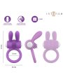 INTENSE HOPPS ANILLO PARA PENE VIBRADOR CON ESTIMULACION CLITORIANA MORADO