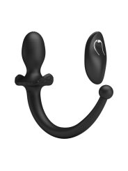 MR PLAY VIBRADOR ANAL Y PERINEAL CON CONTROL REMOTO INALAMBRICO NEGRO