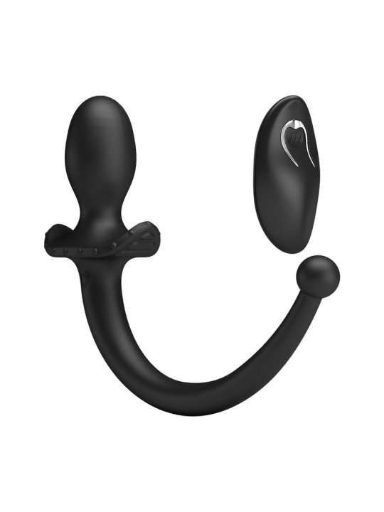 MR PLAY VIBRADOR ANAL Y PERINEAL CON CONTROL REMOTO INALAMBRICO NEGRO