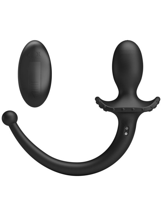 MR PLAY VIBRADOR ANAL Y PERINEAL CON CONTROL REMOTO INALAMBRICO NEGRO