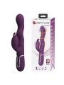 PRETTY LOVE VIBRADOR RABBIT LOURSEN CON MOVIMIENTO OSCILANTE Y 7 VIBRACIONES RECARGABLE USB MORADO