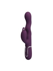 PRETTY LOVE VIBRADOR RABBIT LOURSEN CON MOVIMIENTO OSCILANTE Y 7 VIBRACIONES RECARGABLE USB MORADO
