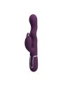 PRETTY LOVE VIBRADOR RABBIT LOURSEN CON MOVIMIENTO OSCILANTE Y 7 VIBRACIONES RECARGABLE USB MORADO