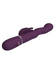 PRETTY LOVE VIBRADOR RABBIT LOURSEN CON MOVIMIENTO OSCILANTE Y 7 VIBRACIONES RECARGABLE USB MORADO