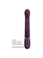 PRETTY LOVE VIBRADOR RABBIT LOURSEN CON MOVIMIENTO OSCILANTE Y 7 VIBRACIONES RECARGABLE USB MORADO