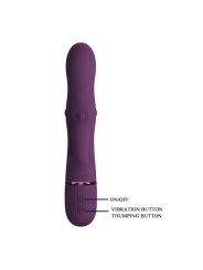 PRETTY LOVE ZACH VIBRADOR RABBIT RECARGABLE CON EMPUJE 55 FUNCIONES
