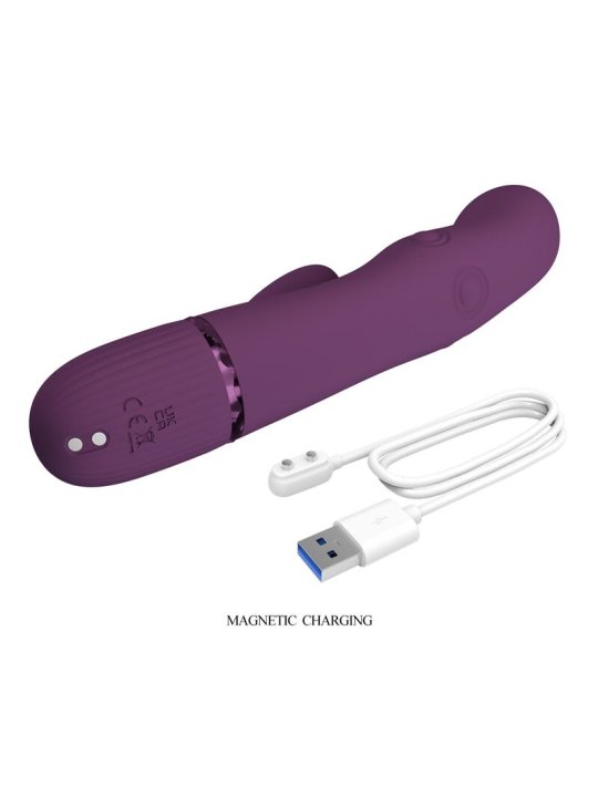 PRETTY LOVE ZACH VIBRADOR RABBIT RECARGABLE CON EMPUJE 55 FUNCIONES