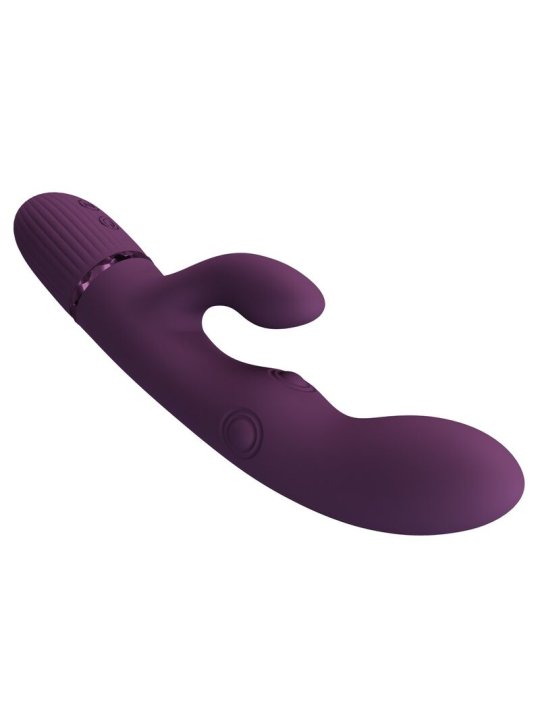 PRETTY LOVE ZACH VIBRADOR RABBIT RECARGABLE CON EMPUJE 55 FUNCIONES