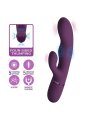 PRETTY LOVE ZACH VIBRADOR RABBIT RECARGABLE CON EMPUJE 55 FUNCIONES