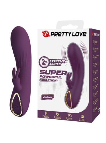PRETTY LOVE LANDYN VIBRADOR RABBIT RECARGABLE 10 FUNCIONES MORADO