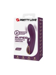 PRETTY LOVE LANDYN VIBRADOR RABBIT RECARGABLE 10 FUNCIONES MORADO