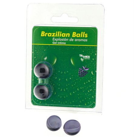 TALOKA BRAZILIAN BALLS GEL INTIMO FRUTAS DEL BOSQUE 2 BOLAS
