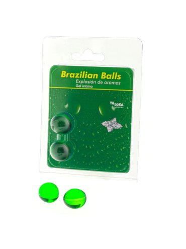 TALOKA BRAZILIAN BALLS GEL INTIMO MENTA 2 BOLAS