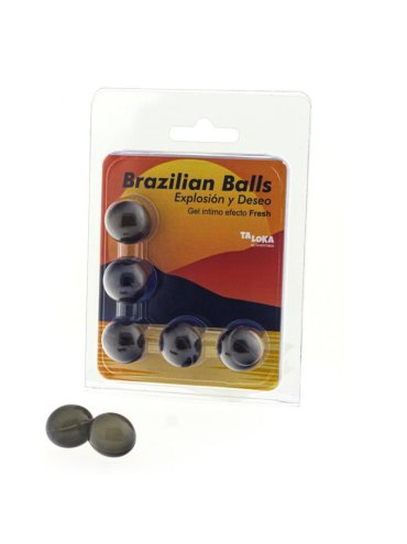 TALOKA BRAZILIAN BALLS GEL EXCITANTE EFECTO FRESCOR 5 BOLAS