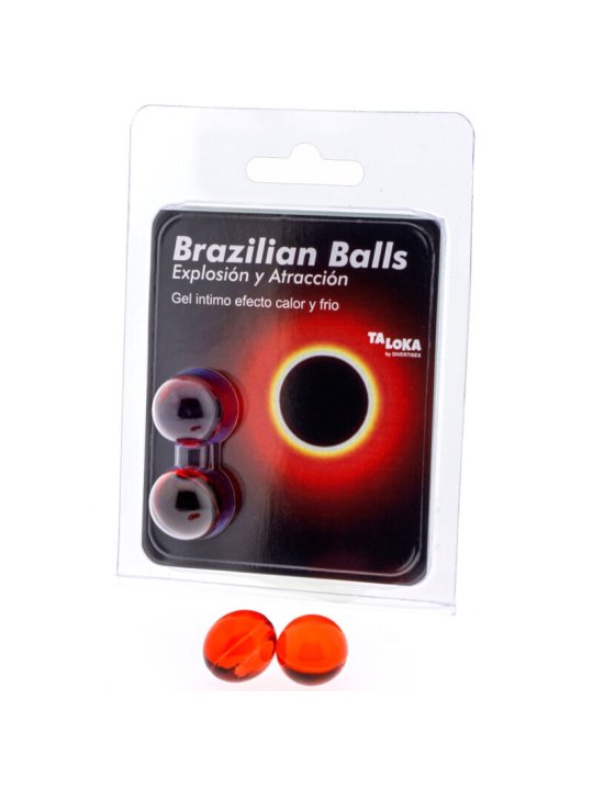 TALOKA BRAZILIAN BALLS GEL EXCITANTE EFECTO CALOR Y FRIO 2 BOLAS