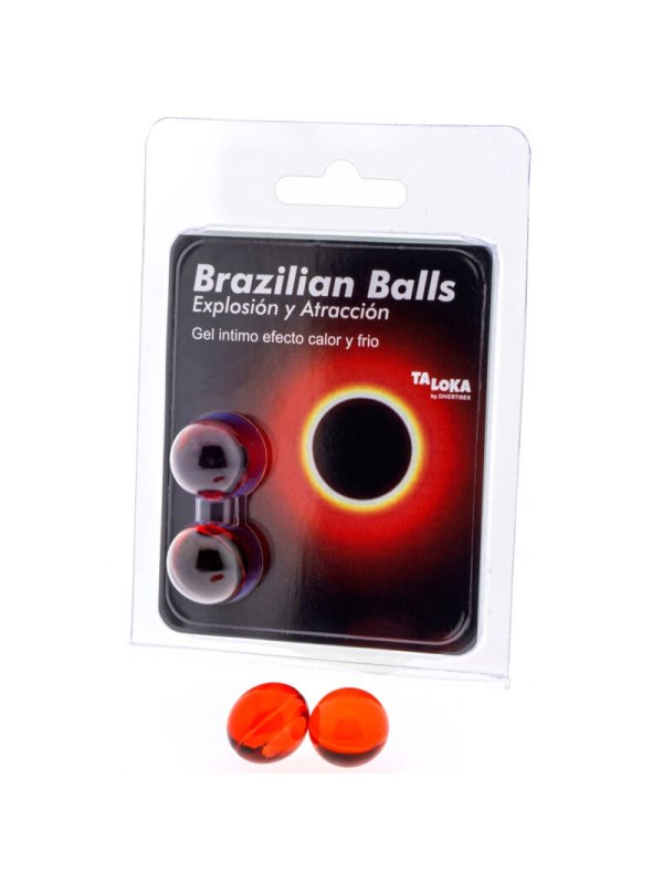 TALOKA BRAZILIAN BALLS GEL EXCITANTE EFECTO CALOR Y FRIO 2 BOLAS