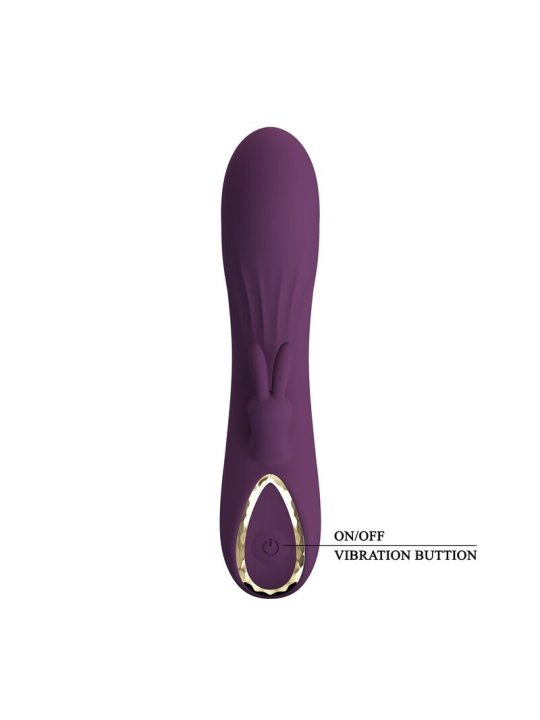 PRETTY LOVE LANDYN VIBRADOR RABBIT RECARGABLE 10 FUNCIONES MORADO