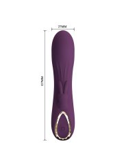 PRETTY LOVE LANDYN VIBRADOR RABBIT RECARGABLE 10 FUNCIONES MORADO